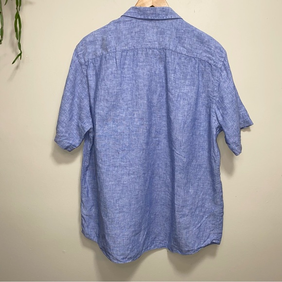 UNTUCKit Linen Valente Short Sleeve Shirt Size L - Picture 3 of 13